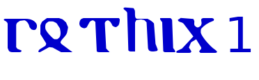 gothic 1 font